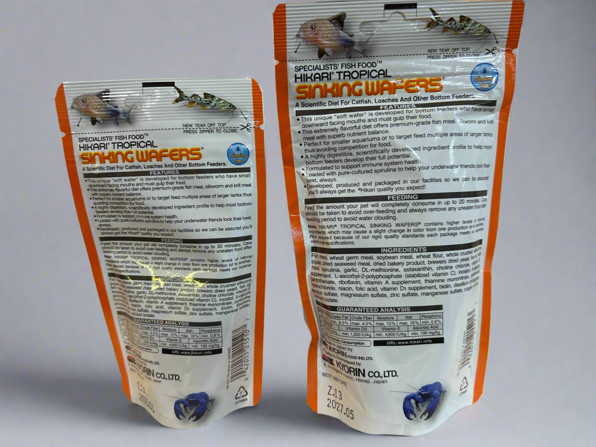 Hikari Tropical Sinking Wafers For Bottom Feeders - Nutritious & Digestible Fish Food