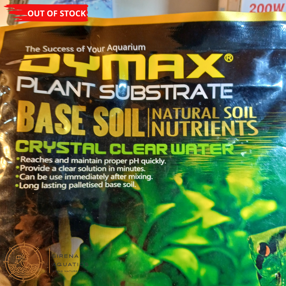 Dymax Base Soil 3L - Nutrient-Rich Substrate For Planted Tanks Aquascaping