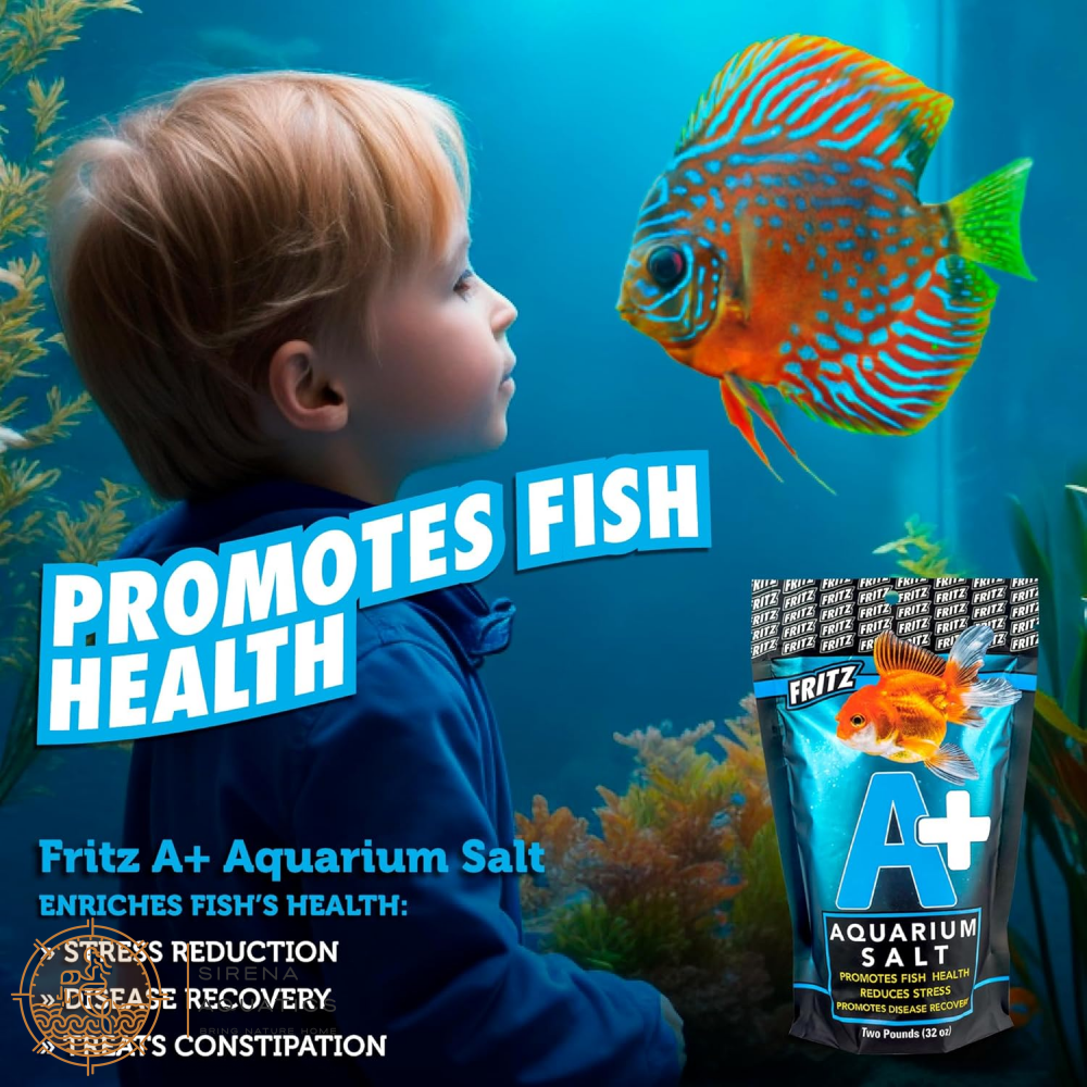 Fritz A + Aquarium Salt - All-Natural Solution For Healthy Fish & Stress Reduction! Water Additives