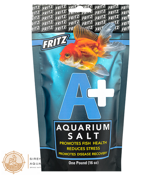 Fritz A + Aquarium Salt - All-Natural Solution For Healthy Fish & Stress Reduction! 1 Lb Water