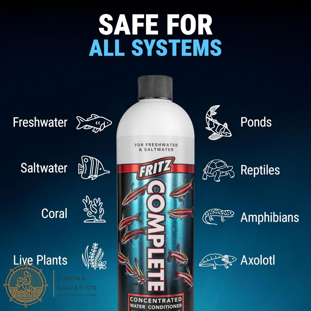 Fritz Complete Water Conditioner - Safe & Effective For Fresh Saltwater Aquariums! Additives