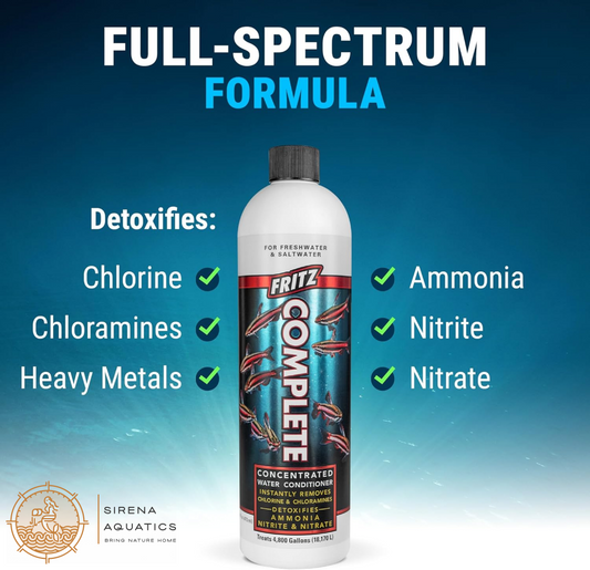 Fritz Complete Water Conditioner - Safe & Effective For Fresh Saltwater Aquariums! Additives