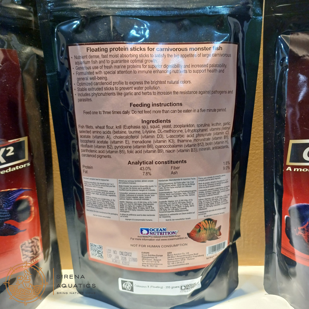 Ocean Nutrition Colossus XΒ² (Floating) Fish Food