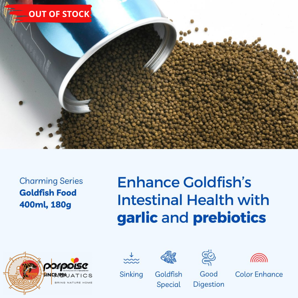 Porpoise Premium Goldfish Food For Ranchus Orandas Etc. For Healthy Digestion (180G) Fish