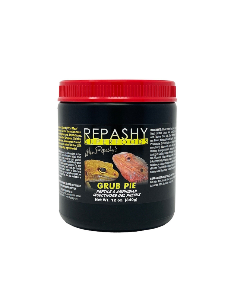 Repashy Grub Pie Reptile - Nutrient-Packed Meal Replacement For Happy Healthy Insectivores! 340G