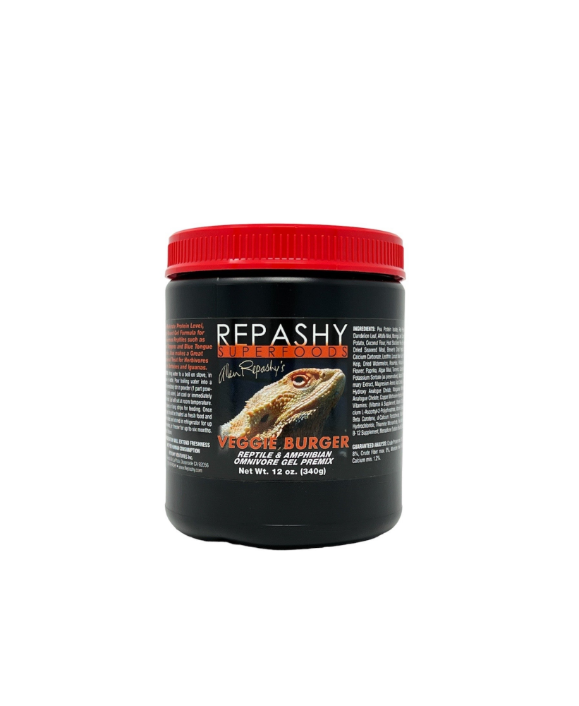 Repashy Veggie Burger - Nutritious Omnivore Gel For Bearded Dragons Tortoises & More! 340G Reptile