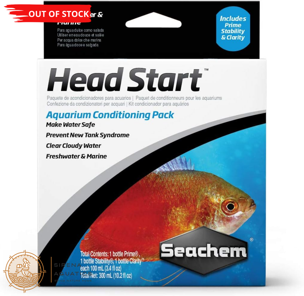 Seachem Head Start Water Conditioning 3 - Pack Additives