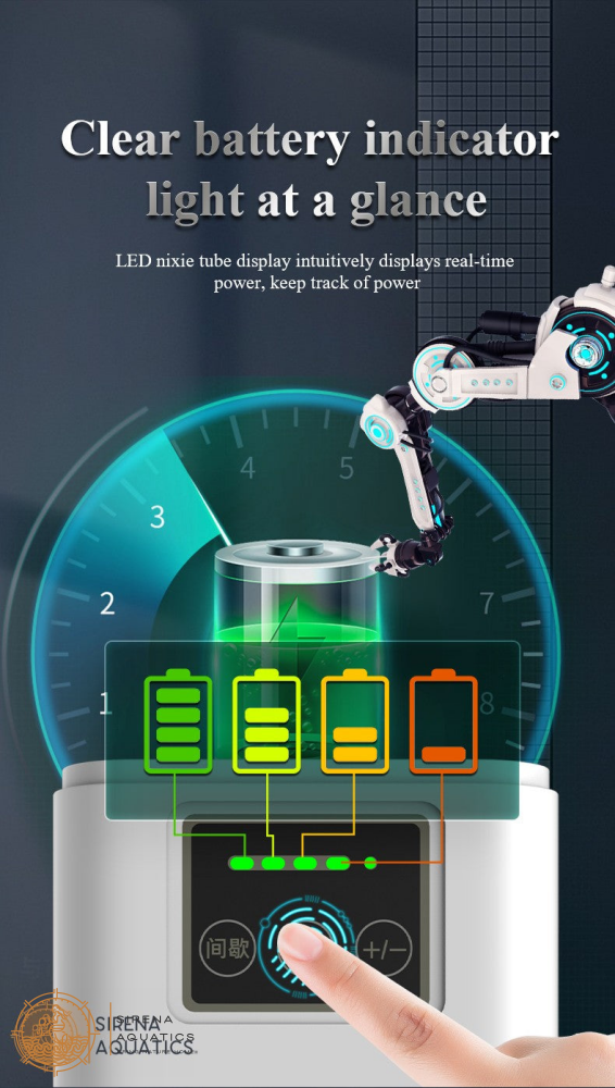 Yee Portable Rechargeable Aquarium Air Pump - Reliable Oxygen Supply For Travel or Emergencies Aquarium Pumps