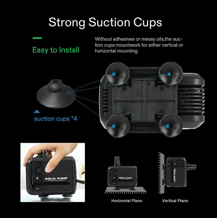 Seabillion Aqua Pump Hy Series - Quiet Durable Submersible Water For Fresh & Saltwater Aquariums