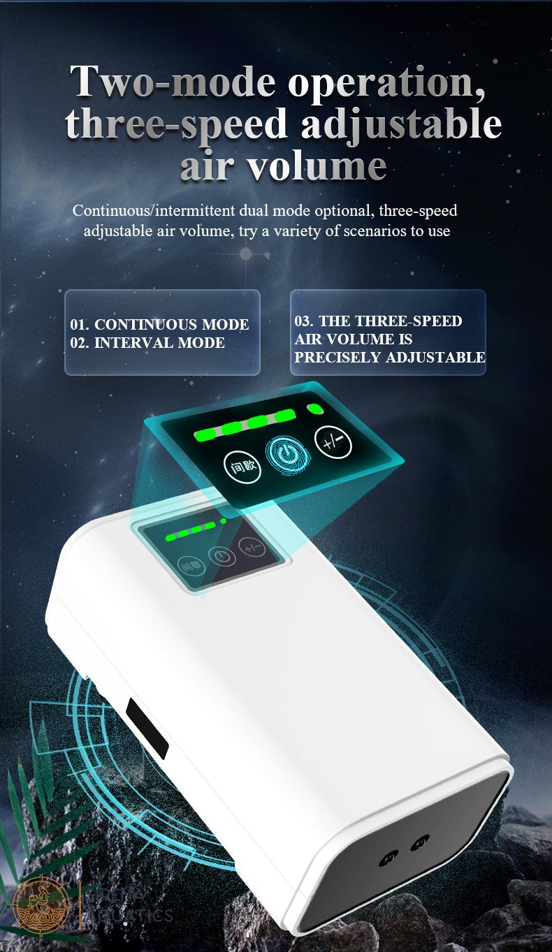 Yee Portable Rechargeable Aquarium Air Pump - Reliable Oxygen Supply For Travel or Emergencies Aquarium Pumps