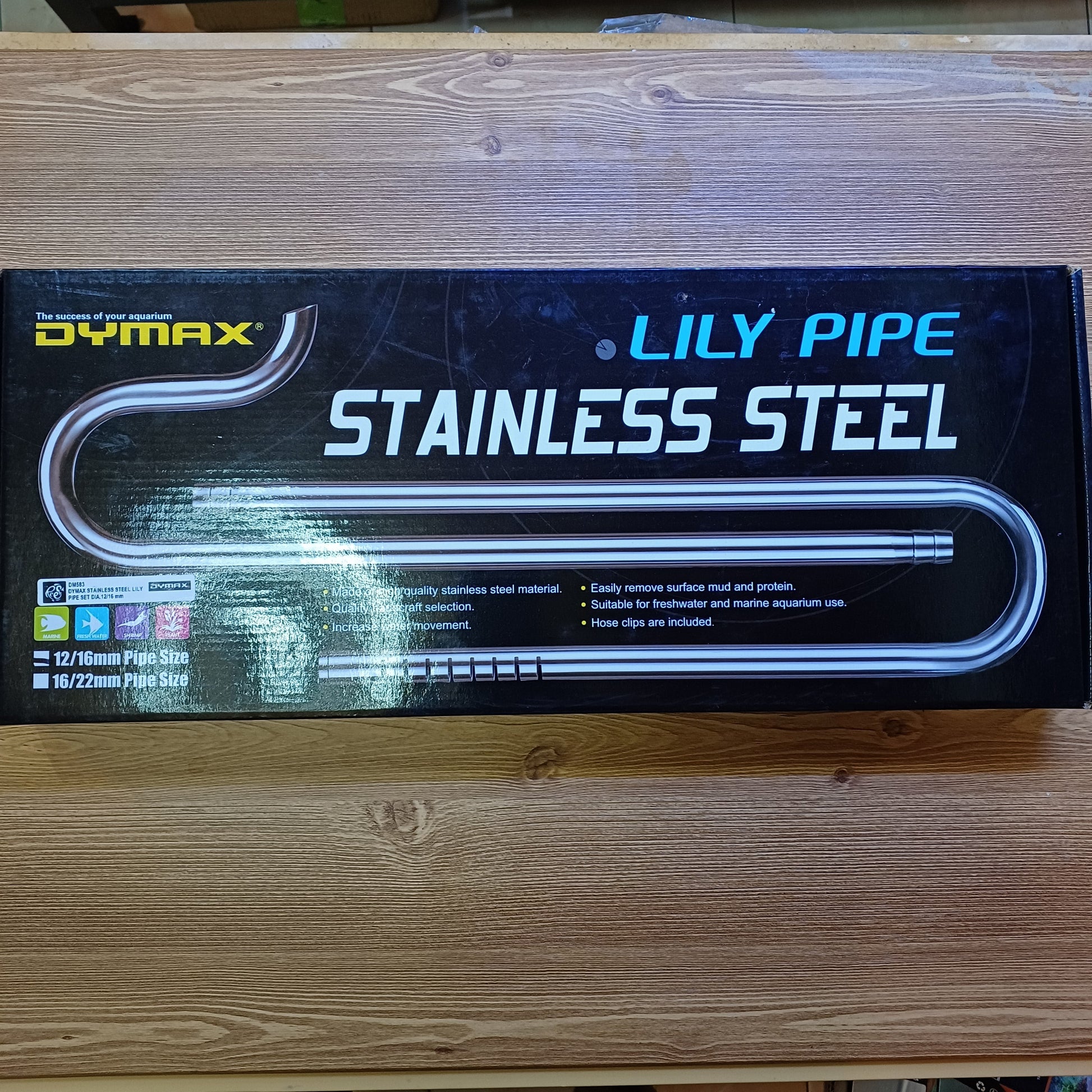 Dymax Stainless Steel Lily Pipe Set Dia. 12/16Mm - For Sophisticated Planted Tanks Aquascaping