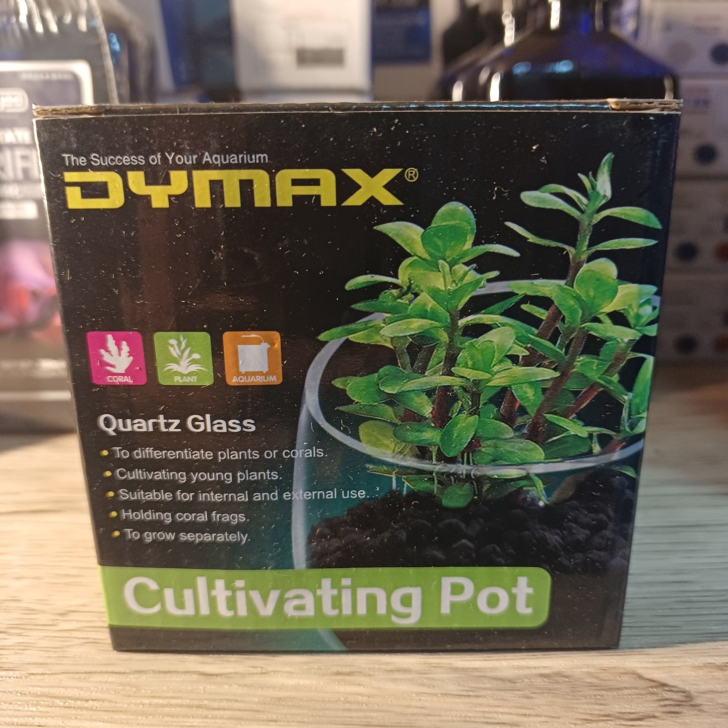 Dymax Crystal Cultivating Pot - Elegant Plant Holder For Aquascaping And Planted Tanks Supplies