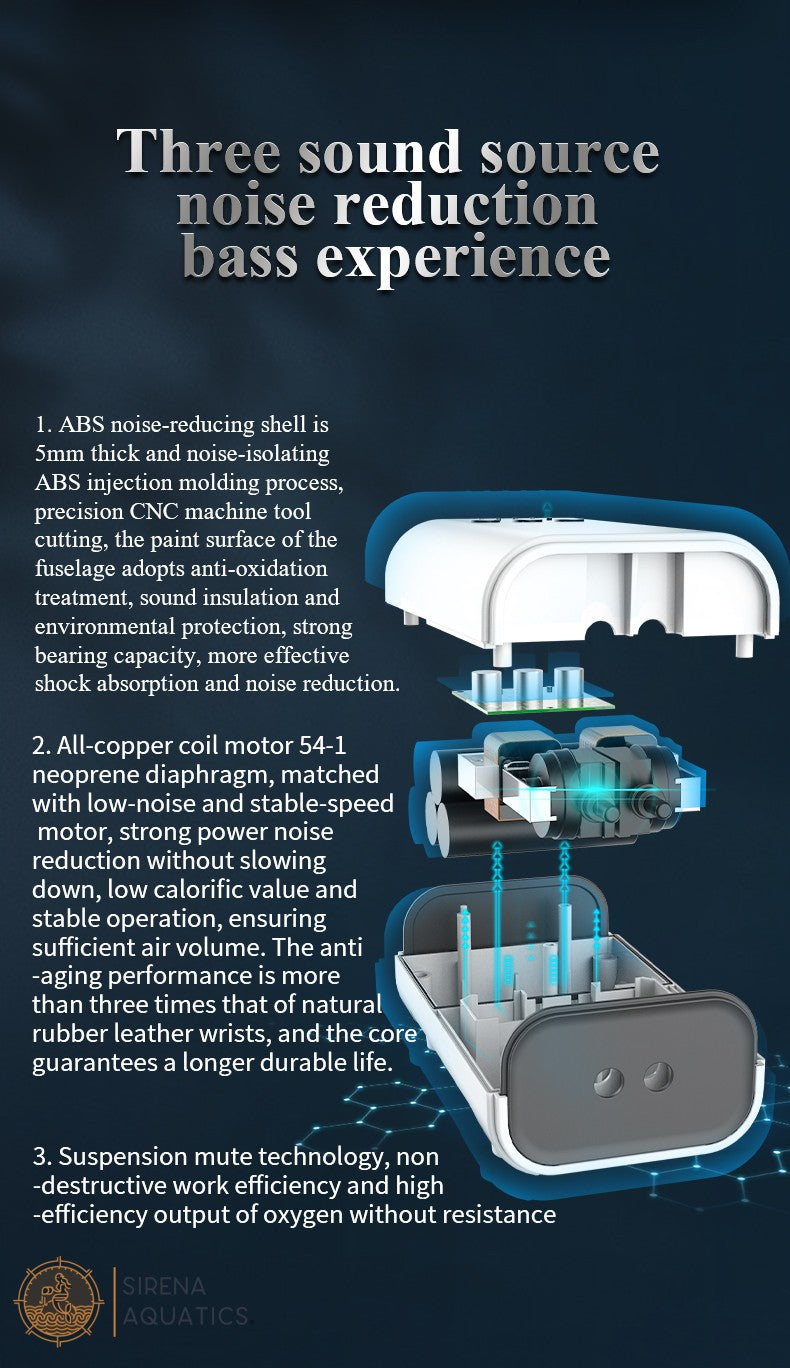 Yee Portable Rechargeable Aquarium Air Pump - Reliable Oxygen Supply For Travel or Emergencies Aquarium Pumps