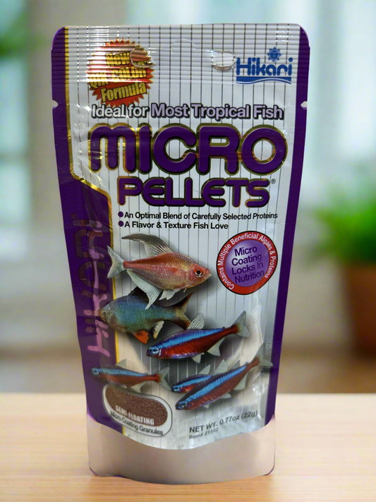 Hikari Tropical Micro Pellets Floating - High Protein Fish Food For Vibrant Healthy Nano Fish!