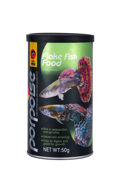 Porpoise Premium Flake Fish Food For Both Freshwater And Saltwater (50G)
