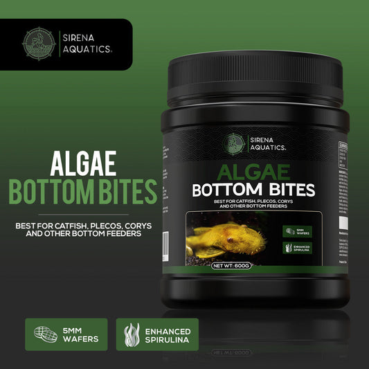 Sirena Aquatics Algae Bottom Bites For Bottom Dwelling Aquarium Fish 600g Fish Food