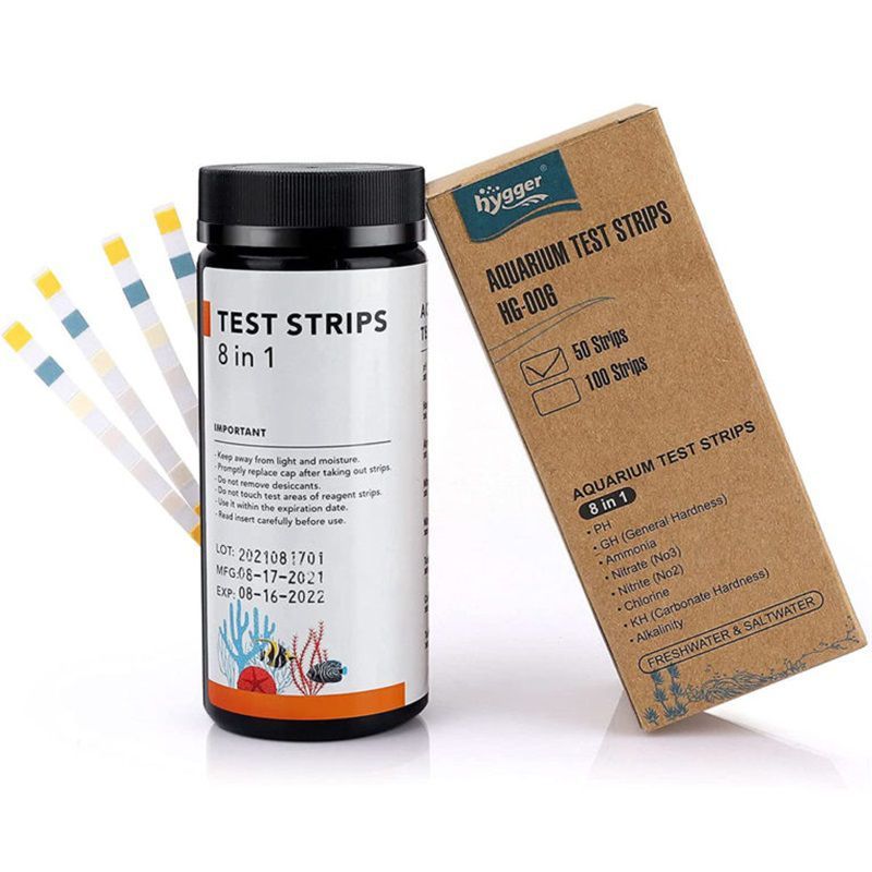 Hygger 8-in-1 Aquarium Water Testing Strips