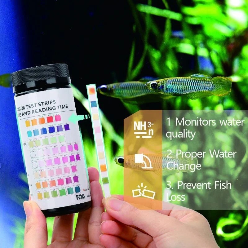 Hygger 8-in-1 Aquarium Water Testing Strips