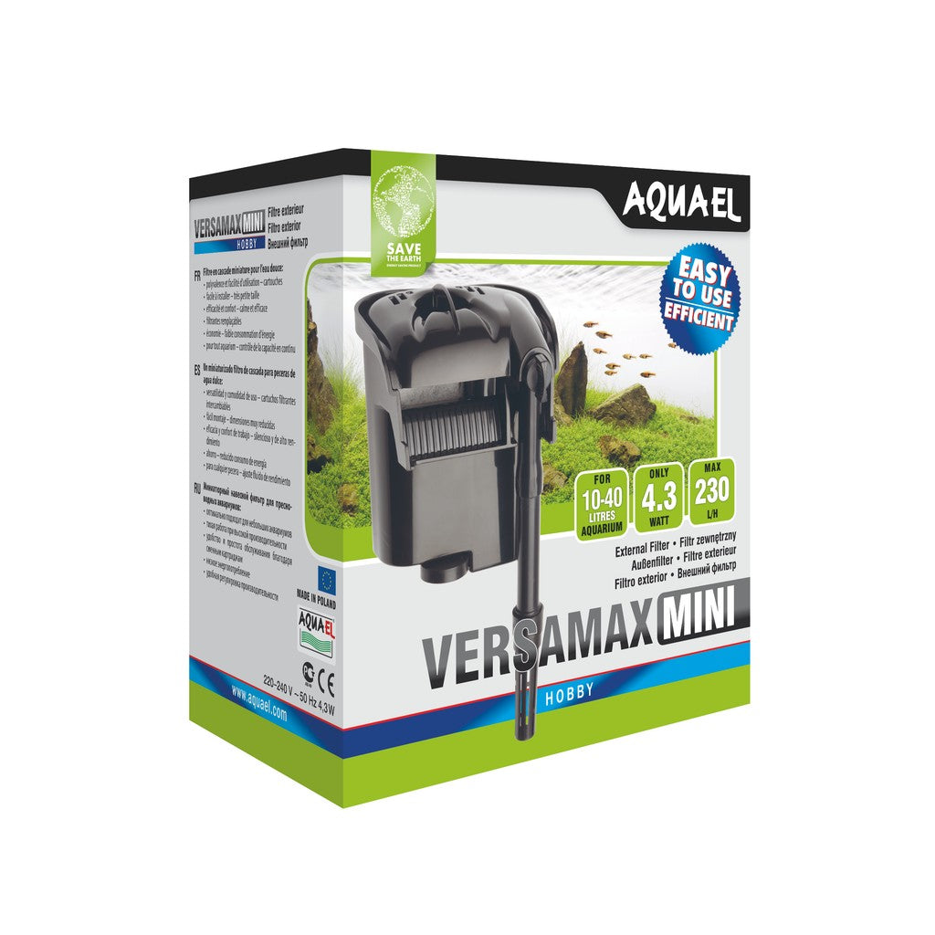 AquaEl Versamax Mini Hang-on Back Filter for Small Aquariums