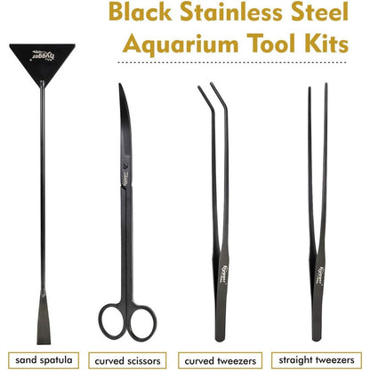 Hygger Stainless Steel Premium Aquarium Tools 4-in-1