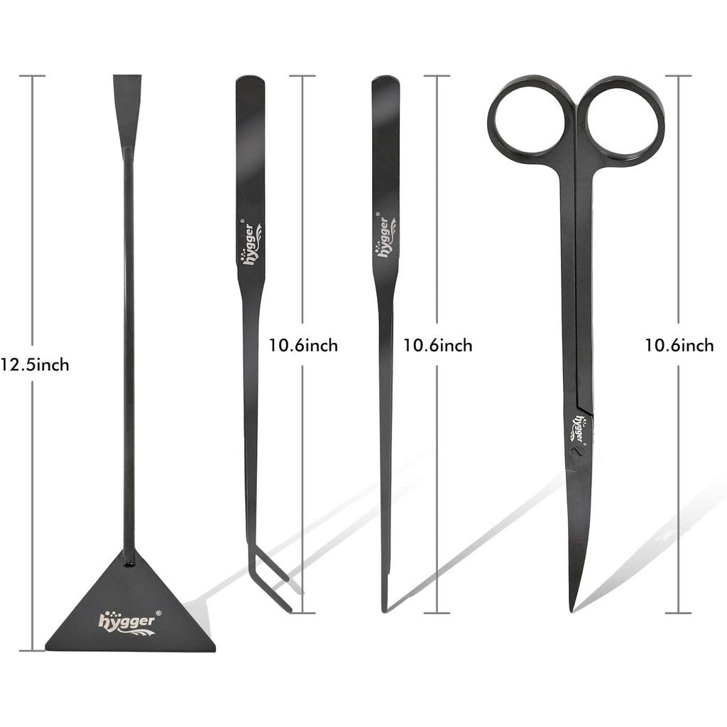 Hygger Stainless Steel Premium Aquarium Tools 4-in-1