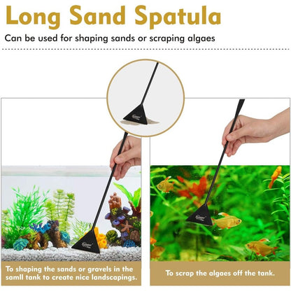 Hygger Stainless Steel Premium Aquarium Tools 4-in-1