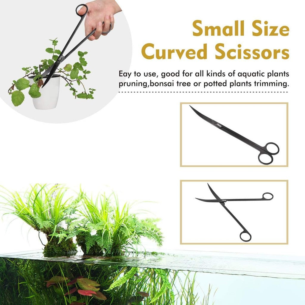 Hygger Stainless Steel Premium Aquarium Tools 4-in-1