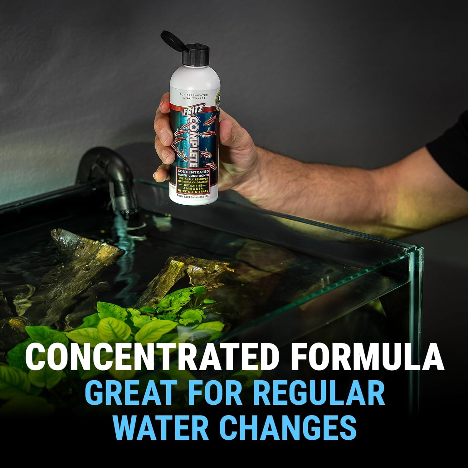 Fritz Complete Water Conditioner - Safe & Effective For Fresh Saltwater Aquariums! Additives