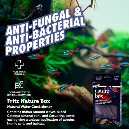 Fritz Nature Box - Natural Habitat Enhancer For Healthy Vibrant Aquarium Fish! Water Additives