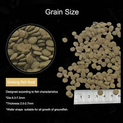 Porpoise Algae Wafers - Premium Food For Bottom Feeders Nutritious & Balanced Diet (160G) Fish