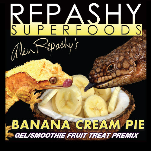 Repashy Banana Cream Pie - Nutritious Smoothie Treat For Fish & Reptiles Yummy Flavor! Reptile Food