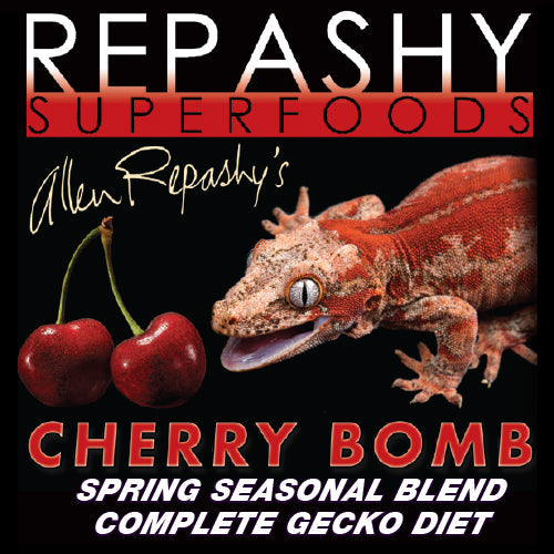 Repashy Cherry Bomb Gecko Diet - Nutrient-Rich Seasonal Blend For Healthy Happy Geckos! Reptile Food