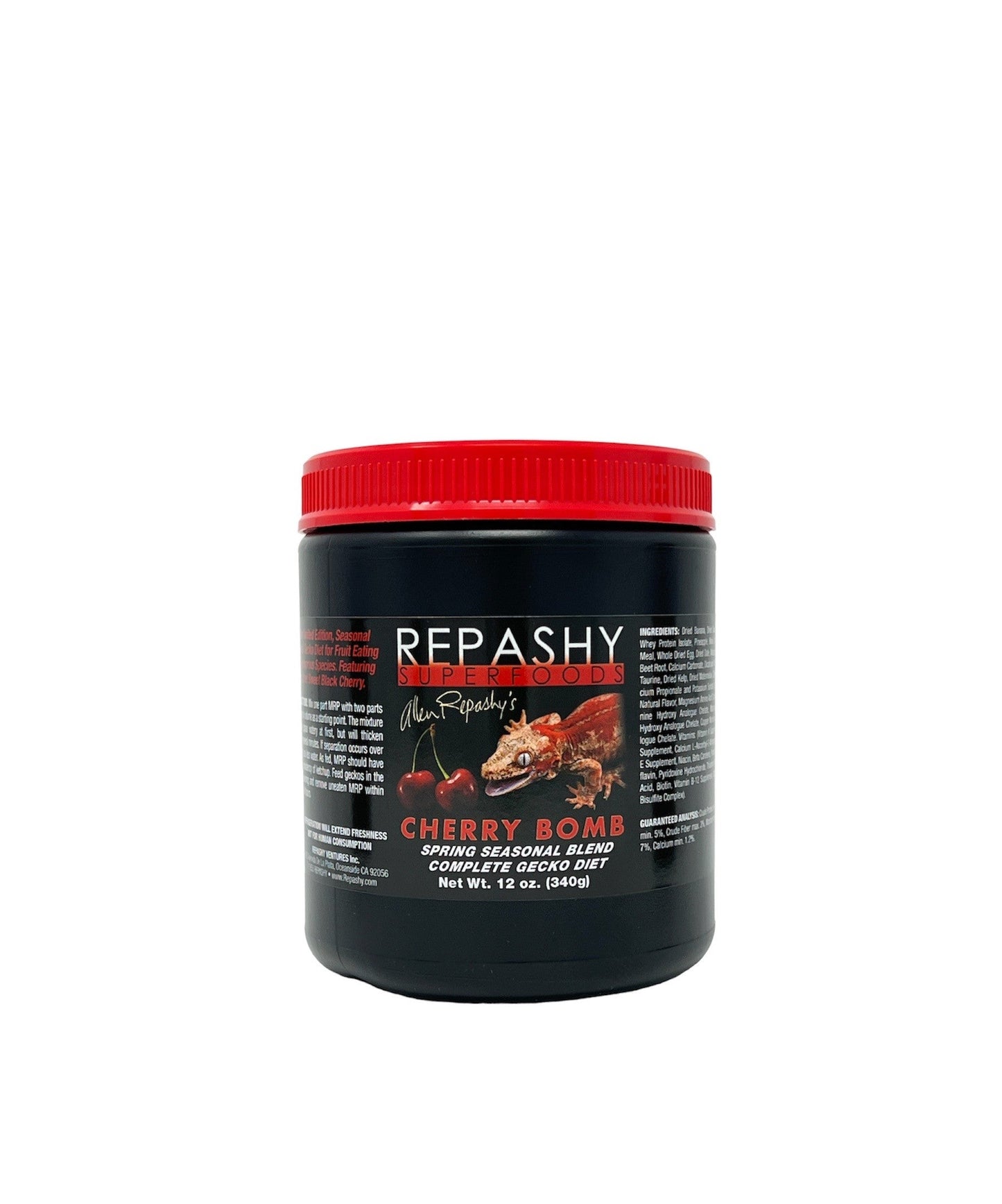 Repashy Cherry Bomb Gecko Diet - Nutrient-Rich Seasonal Blend For Healthy Happy Geckos! 340G