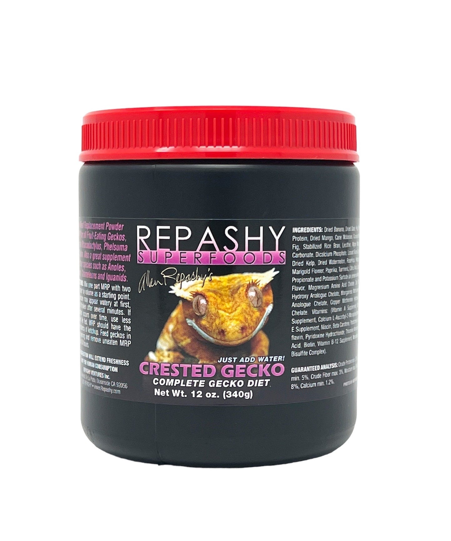 Repashy Complete Gecko Diet - Nutritious Formula For Crested Geckos & Reptiles Easy To Prepare!