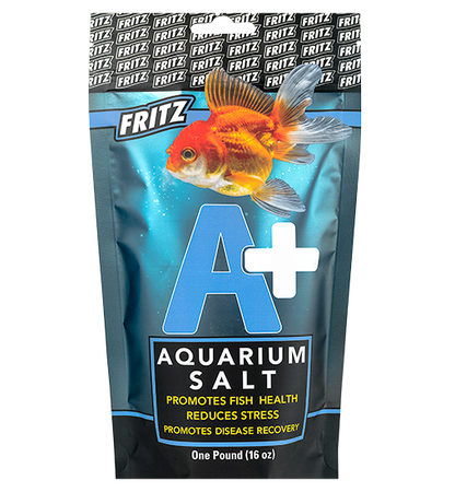 Fritz A + Aquarium Salt - All-Natural Solution For Healthy Fish & Stress Reduction! 1 Lb Water