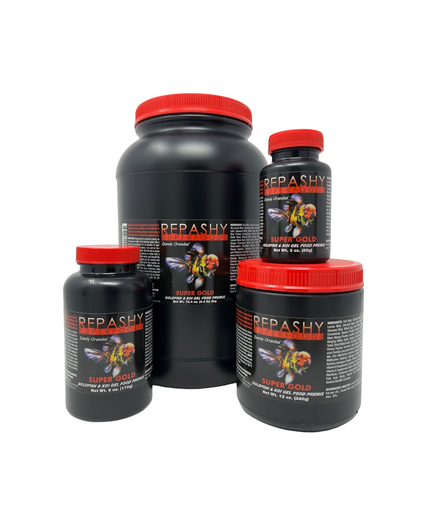 Repashy Supergold Gel Food Premix For Goldfish & Koi - Superior Nutrition Easy Prep! Fish