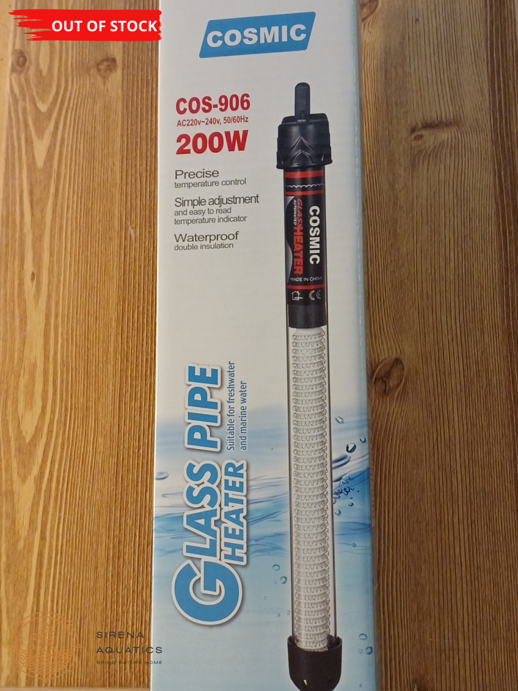 Cosmic Aquarium Heater (Glass) 200W Heaters And Thermometers