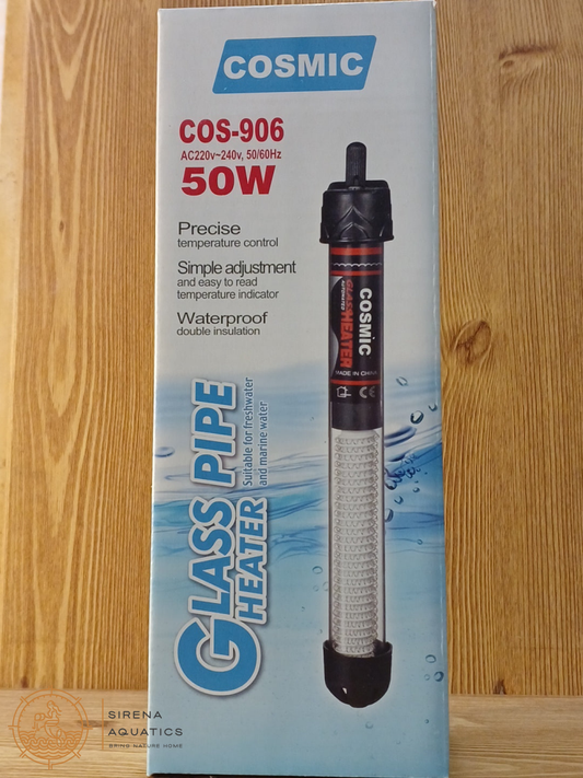 Cosmic Aquarium Heater (Glass) 50W Heaters And Thermometers
