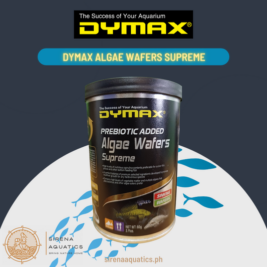 Dymax Algae Wafer Supreme - High Protein Sinking Food For Herbivorous Species (60G) Fish