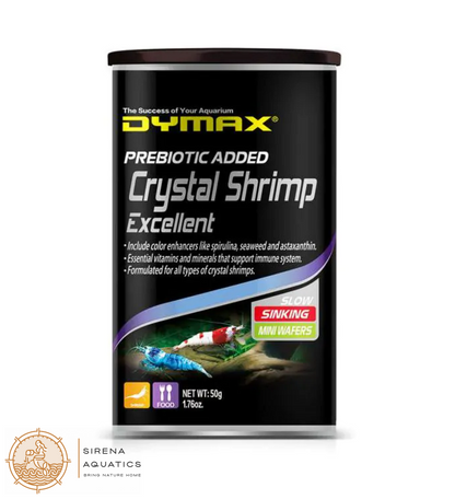 Dymax Crystal Shrimp Excellent Sinking Wafers With Color Enhancements And Essential Vitamins 50G