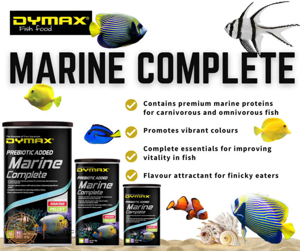 Dymax Marine Complete Pellet Fish Food (60G) - Premium Nutrition For Saltwater Fish!