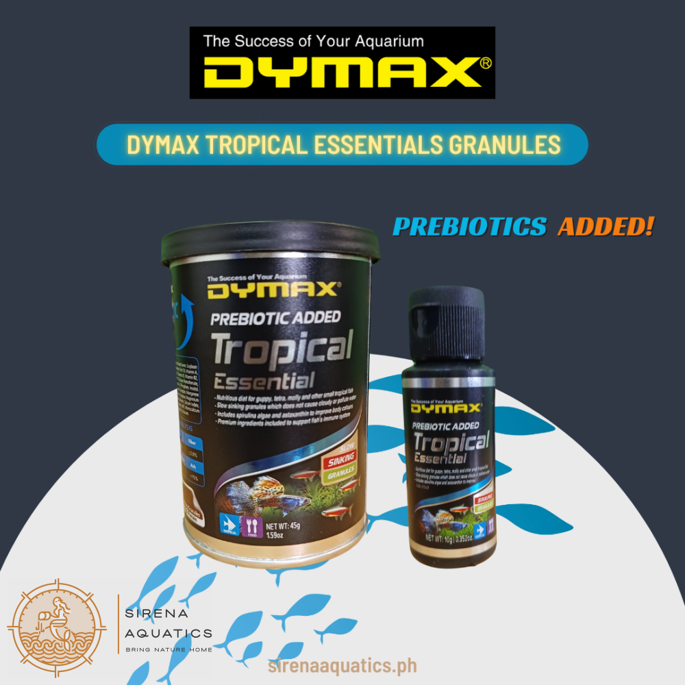 Dymax Tropical Essential (Granules) - High Protein Food Prebiotic Diet For Small Fish