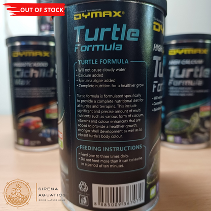 Dymax Turtle Formula 110G - Balanced Nutrition For Healthy Turtles Fish Food