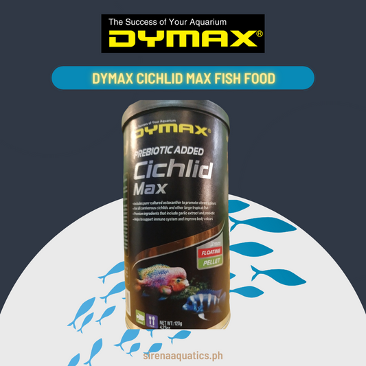 Dymax Cichlid Max Floating Pellets with Pure-Cultured Astaxanthin for Vibrant Colors (120g)