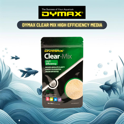 Dymax Clear Mix - Crystal Water Removes Discoloration & Reusable Aquarium Solution (100Ml) Filters