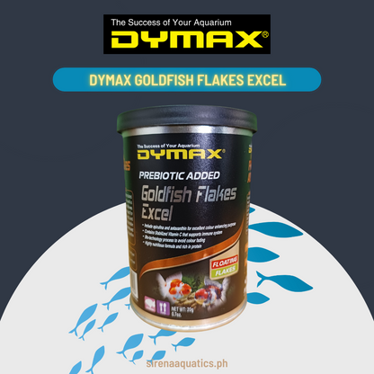 Dymax Goldfish Excel Flakes Premium Food With Spirulina And Astaxanthin Great For Breeding Oranda