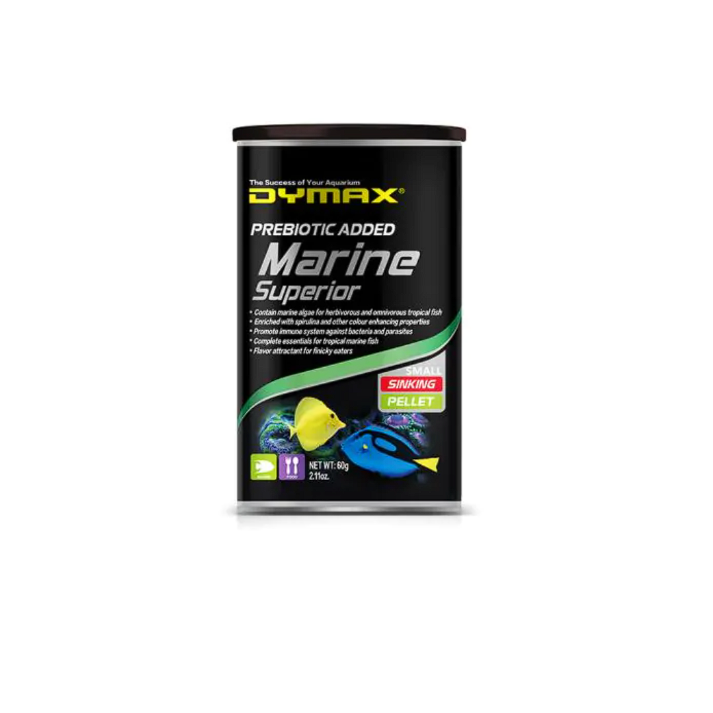Dymax Marine Superior (60G) - Premium Food For Omnivorous And Herbivorous Saltwater Fish! Fish
