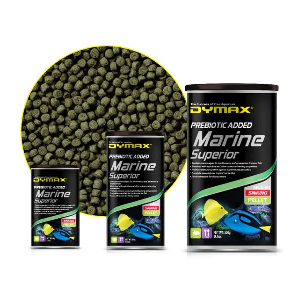 Dymax Marine Superior (60G) - Premium Food For Omnivorous And Herbivorous Saltwater Fish! Fish