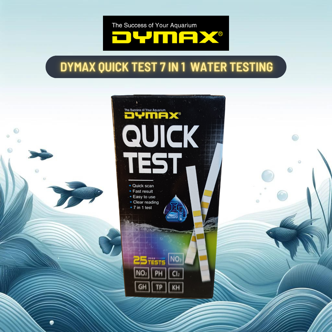 Dymax Quick Test (25 Tests) - 7-In-1 Comprehensive Water Quality Testing For Aquariums Aquarium