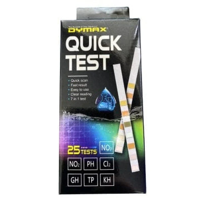 Dymax Quick Test (25 Tests) - 7-In-1 Comprehensive Water Quality Testing For Aquariums Aquarium